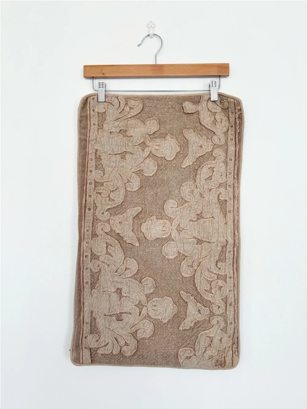 Pottery Barn || Linen‎ Blend Boho Pillow Sham Tan Brown